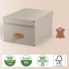 Leitz Puro Aufbewahrungsbox mit Deckel, mittel, 17 l, 100 % Recyclingkarton, 2er-Pack