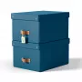 Leitz Puro Aufbewahrungsbox mit Deckel, mittelgroß, 17 L, 100 % Recyclingkarton, 2er-Pack