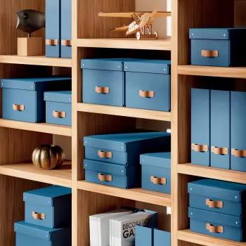 Leitz Puro Aufbewahrungsbox mit Deckel, mittelgroß, 17 L, 100 % Recyclingkarton, 2er-Pack