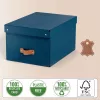Leitz Puro Aufbewahrungsbox mit Deckel, mittelgroß, 17 L, 100 % Recyclingkarton, 2er-Pack