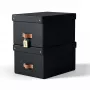 Leitz Puro Aufbewahrungsbox mit Deckel, mittel, 17 l, 100 % recycelter Karton, 2 Stück