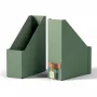 Leitz Puro Zeitschriftensammler, 100% Recyclingkarton, 2er-Pack, Grün, Karton, 100 mm, 260 mm, 310 mm, 310 g