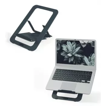Leitz Ergo Aluminium Ultra-Flat höhenverstellbarer Laptopständer, Laptop- & Tabletarm, Dunkelgrau, Aluminium, 25,4 cm (10 Zoll), 43,2 cm (17 Zoll), 25,4 cm (10 Zoll)