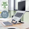 Leitz Ergo Aluminium Ultra-Flat höhenverstellbarer Laptopständer, Laptop- & Tabletarm, Dunkelgrau, Aluminium, 25,4 cm (10 Zoll), 43,2 cm (17 Zoll), 25,4 cm (10 Zoll)