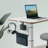 Leitz Ergo Small Pegboard Desk Organiser, 42x25 cm, MDF, Recycled plastic, Rubber, White, Clamp mount, Letter, Paper, Picture, 450 x 61 x 330 mm, 450 mm