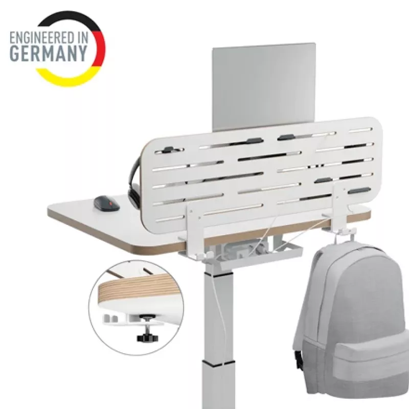 Leitz Ergo Pegboard Schreibtisch-Organizer mit Laptop-Halter, 80x25 cm