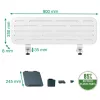 Leitz Ergo Pegboard Schreibtisch-Organizer mit Laptop-Halter, 80x25 cm