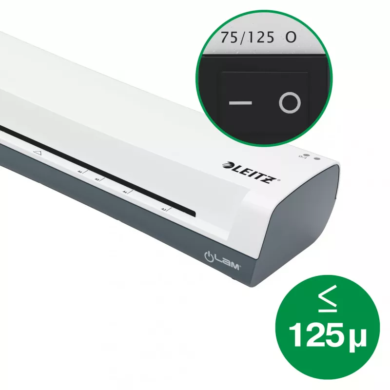 Leitz iLAM Home 4-in-1 A4 Laminiergerät-Set, 24 cm, Heißlaminiergerät, 300 mm/min, 0,4 mm, A4, 100 µm