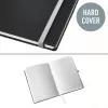 Leitz Style Notizbuch A5 blanko mit Hardcover, Monochromatisch, Schwarz, A5, 80 Blatt, 100 g/m², Hardcover