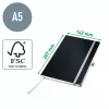 Leitz Style Notizbuch A5 blanko mit Softcover, Monochrom, Schwarz, A5, 80 Blatt, 100 g/m², Softcover