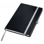Leitz Style Notizbuch A5 liniert mit Hardcover, Einfarbig, Schwarz, A5, 80 Blatt, 100 g/m², Liniertes Papier