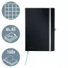Leitz Style Notizbuch A5 kariert mit Softcover, Monochromatic, Schwarz, A5, 80 Blatt, 100 g/m², kariertes Papier