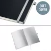 Leitz Style Notizbuch A5 kariert mit Softcover, Monochromatic, Schwarz, A5, 80 Blatt, 100 g/m², kariertes Papier
