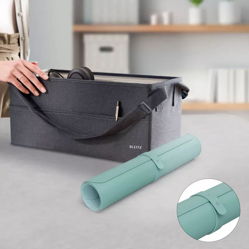 Leitz Large Desk Mat, Mintfarbe, Polyvinylchlorid (PVC), 400 mm, 800 mm, 2 mm, 350 g
