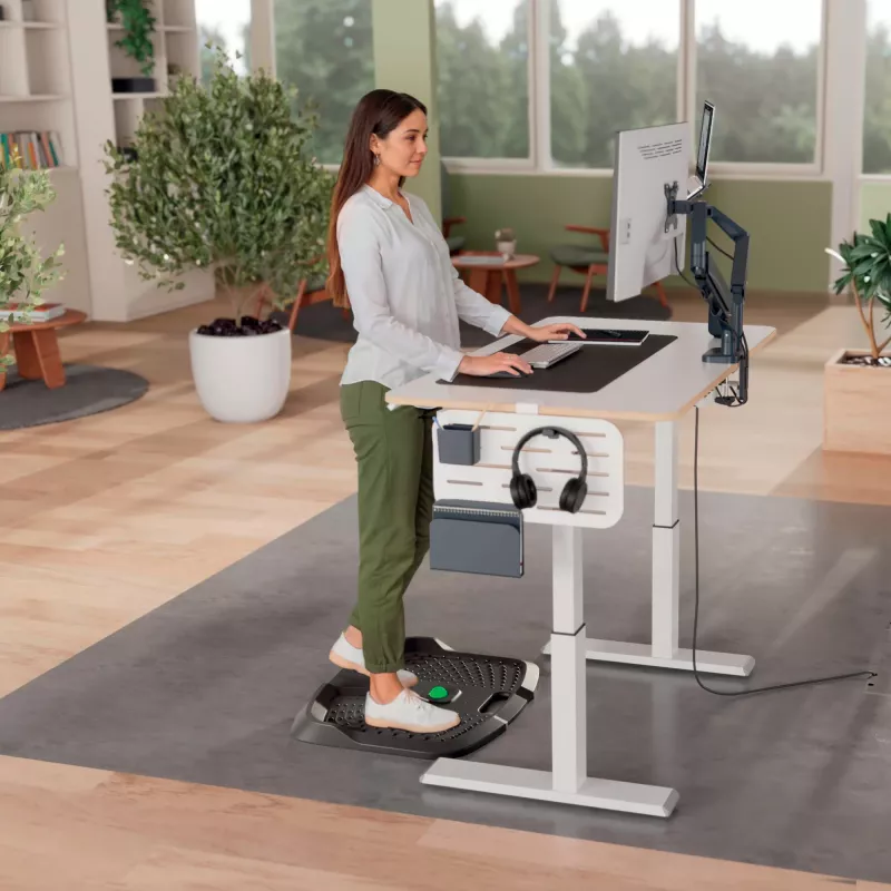Leitz Ergo Active ergonomische Anti-Ermüdungsmatte, Rechteckig, Schwarz, Polyurethan, Bubble, China, 605 x 681 mm