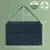 Leitz Fabric Hot Desking Arbeitstasche mit Deckel, Aufbewahrungstasche, Grau, Rechteckig, Stoff, Monochromatisch, Unisex