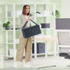 Leitz Fabric Hot Desking Arbeitstasche mit Deckel, Aufbewahrungstasche, Grau, Rechteckig, Stoff, Monochromatisch, Unisex