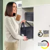 Leitz Fabric kompakte Hot-Desking-Arbeitstasche mit Deckel, Aufbewahrungstasche, Grau, Rechteckig, Stoff, Einfarbig, Erwachsener