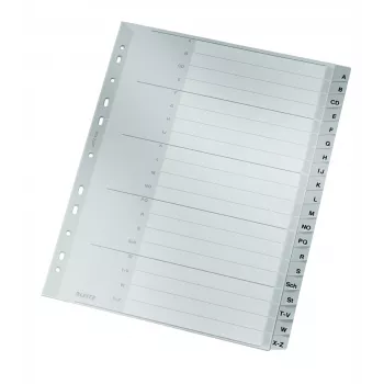 Leitz 12600000 Tab-Register Alphabetisches Tab-Register Karton Grau