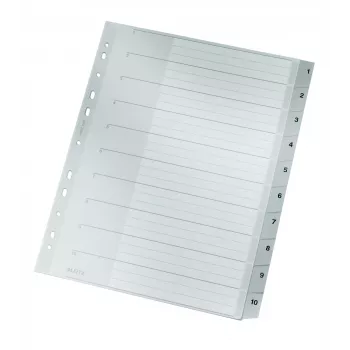 Leitz 12800000 Tab-Register Numerisches Tab-Register Karton Grau