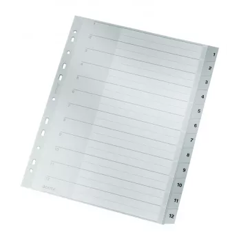 Leitz 12820000 tab index Numeric tab index Cardboard Grau
