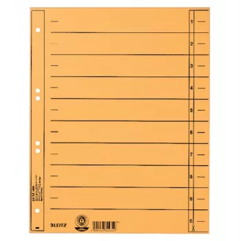 Leitz 16580015 Tab-Index numerischer Tab-Index Karton Gelb