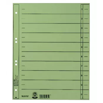Leitz 16580055 Tab-Index Numerischer Tab-Index Karton Grün