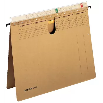 Leitz Alpha Hängemappe Karton A4 Braun