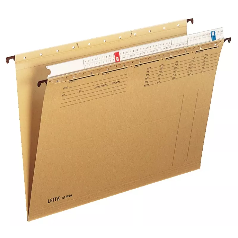 Leitz Alpha Hängemappe Karton A4 Braun