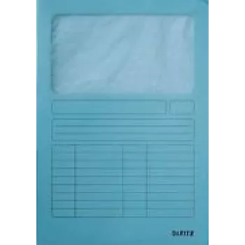 Leitz Fensterhefter Blau A4