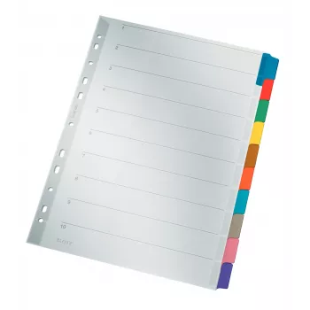Leitz 43210000 Tab-Register Blanko-Tab-Register Karton Mehrfarbig