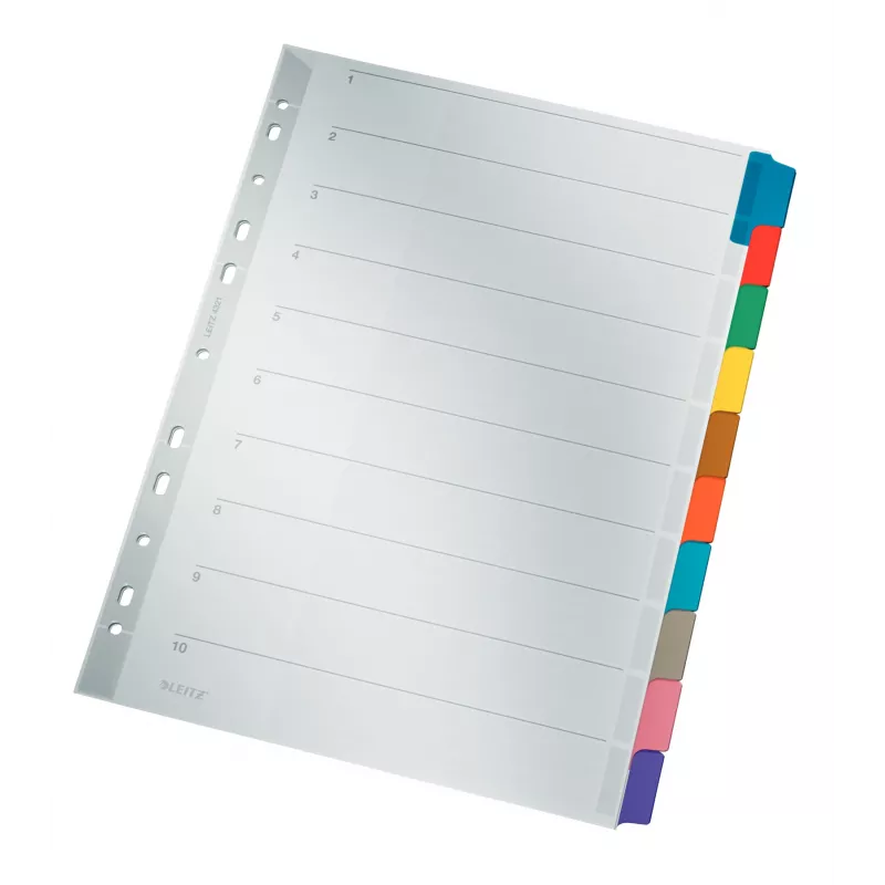 Leitz 43210000 Tab-Register Blanko-Tab-Register Karton Mehrfarbig