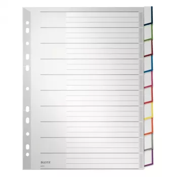 Leitz 43700000 Blanko-Tab-Register Polypropylen (PP) Grau