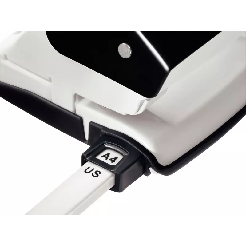 Leitz NeXXt Locher 5008, 2-fach 30 Blatt, 30 Blatt, Schwarz, Weiß, Metall, 3 mm, A6, 107 mm