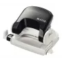 Leitz Locher 5038 NeXXt, 2-fach, 16 Blatt, 16 Blatt, Schwarz, Kunststoff, 8 cm, 5,5 mm, A4, A5, A6, Folio, US-Quart, 8 x 8 x 8 cm