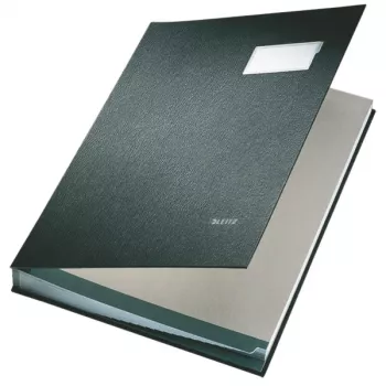 Leitz Unterschriftenmappe 20 Trennblätter A4, Schwarz, Polypropylen (PP), A4, 240 mm, 230 mm, 28 mm