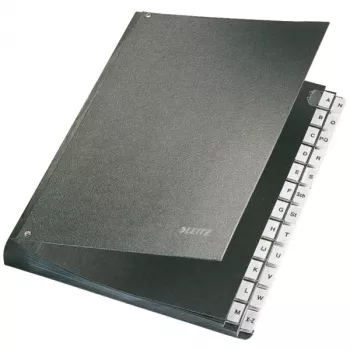 Leitz 58240095 Registerbuch schwarz Karton A4