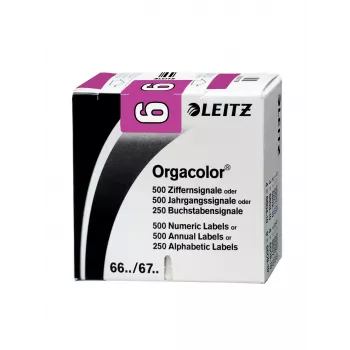 Leitz Orgacolor selbstklebendes Etikett Abgerundetes Rechteck Violett