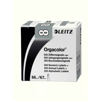 Leitz Orgacolor selbstklebendes Etikett Abgerundetes Rechteck Grau