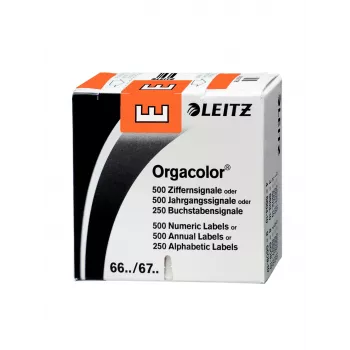 Leitz 66141000 Selbstklebe-Etikett Abgerundetes Rechteck Orange