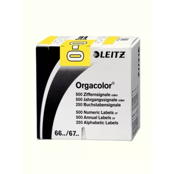Leitz Orgacolor Selbstklebeetiketten Abgerundetes Rechteck Gelb