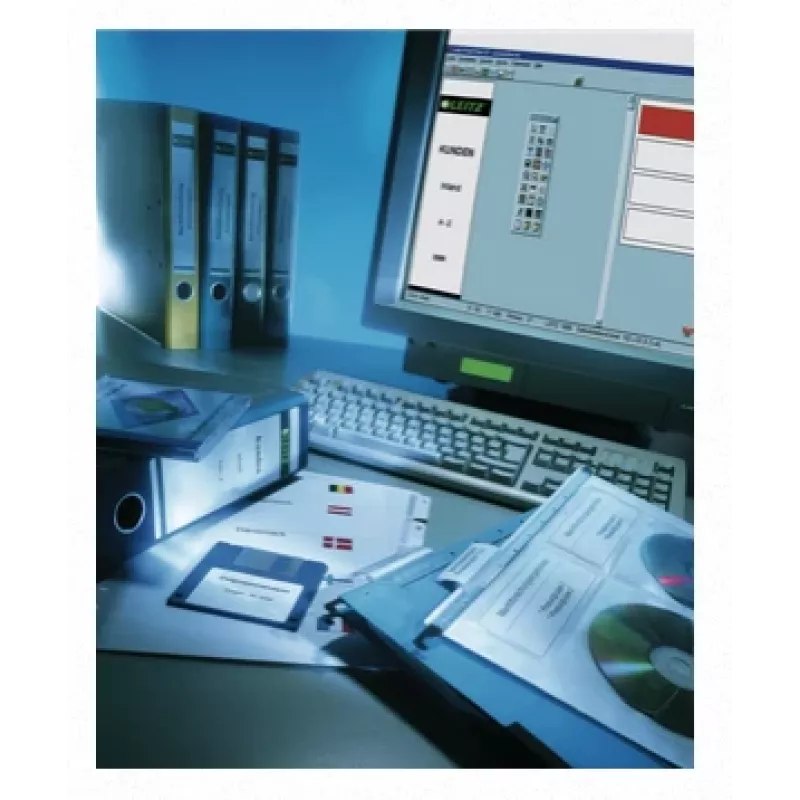Leitz PC-bedruckbare Rückenschilder für Standard-Aktenordner