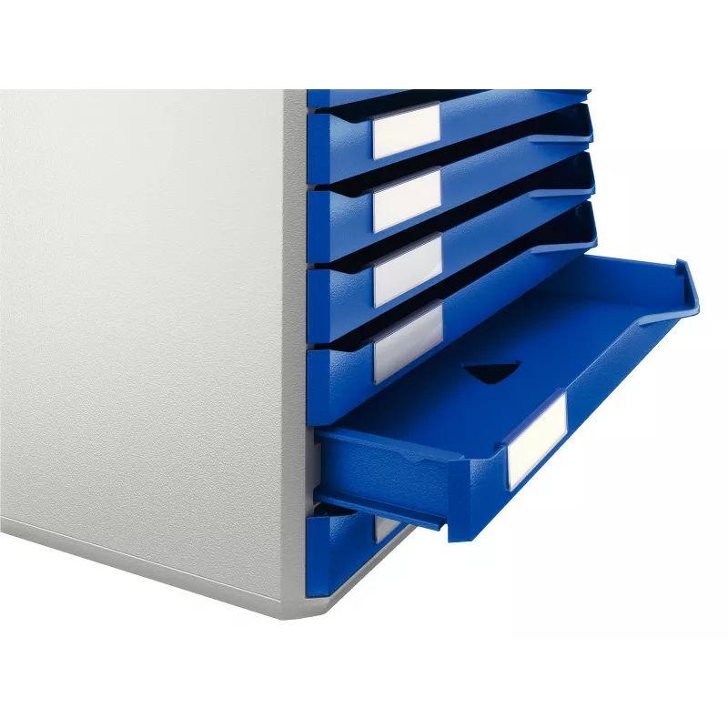 Leitz Form Set, 10 Schubladen, Kunststoff, Blau, Grau, 285 mm, 355 mm, 290 mm