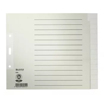 Leitz 12240085 Tab-Register Blanko-Tab-Register Papier Grau