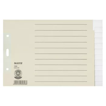 Leitz 12260085 Tab-Reiter Blanko-Tab-Reiter Papier Grau