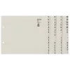 Leitz 13040085 Tab-Reiter Alphabetischer Tab-Reiter Papier Grau