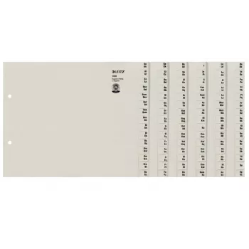 Leitz 13080085 Tab-Index Alphabetischer Tab-Index Papier Grau