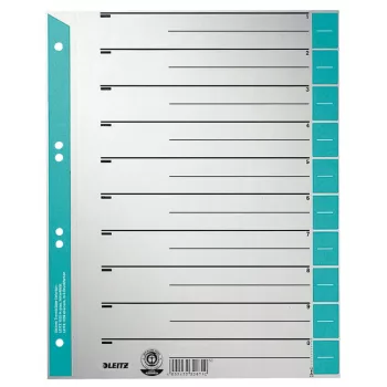 Leitz 16520030 Tab-Index Numerischer Tab-Index Karton Blau, Grau