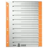 Leitz 16520045 Tab-Index Numerisches Tab-Register Karton Grau, Orange