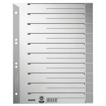 Leitz 16520085 Tab-Index Numerischer Tab-Index Karton Grau